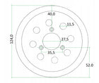 Talerz szlifierski 125mm Makita BO5010 BO5012 BO5020 BO5021 BO5030 Hikoki podkładka do papieru ściernego, stopa do