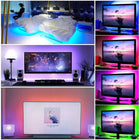 Taśma LED RGB USB + pilot podświetlenie telewizora TV SMD 5050 4x 50cm = 2m oświetlenie witryn meblowych 5V