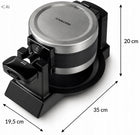 Gofrownica 1400W obrotowa podwójna WM2050 2 gofry belgijskie 180° mocna nominalna