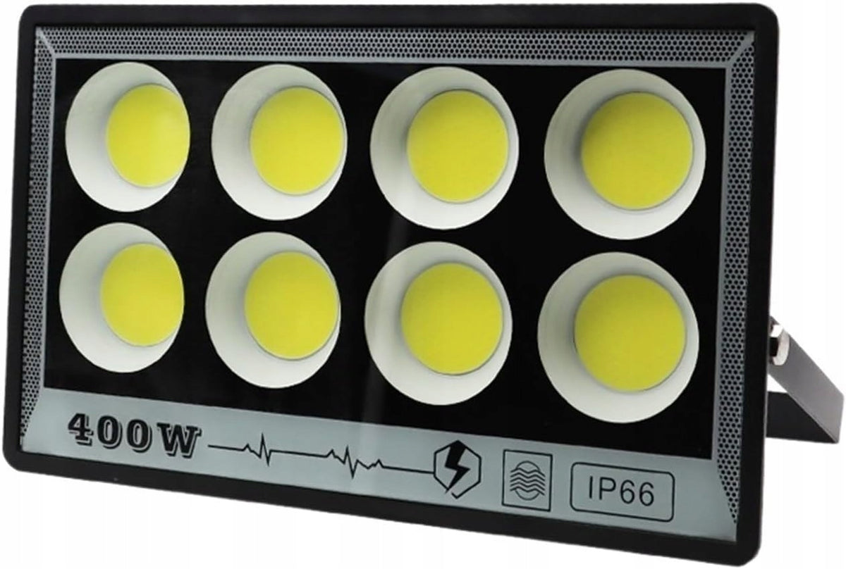 Halogen 400W lampa do garażu ogrodu na elewacje 200W IP66 na lata diody COB naświetlacz LED 40000 lm zimna biel 6000K