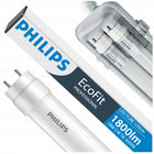 Philips Tuby Świetlówki LED 120cm 17,5W = 36W 1800lm 6500K 30000h EcoFit 8x rurka oświetleniowa G13, zimna biel do