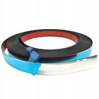 Listwa dekoracyjna ozdobna srebrna PVC 21mm chrom 10 metrów samoprzylepna taśma wykończeniowa, okleina, naklejka do