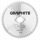 Graphite Tarcza do pilarki 216x30mm +redukcje 60 zębów piła tarczowa 57H681 do cięcia drewna i płyt wiórowych