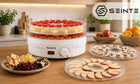 Suszarka do grzybów owoców i warzyw ziół duża 500W mocna 5 tacek regulacja dehydrator żywności, BPA free, cicha praca