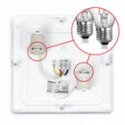Lampa sufitowa LED plafon wisząca ścienna czarna 2x E27 Nowoczesna LX-909 kwadratowa oprawa bez żarówek, 27 x 17,5 cm