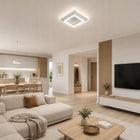 Lampa Sufitowa Plafon LED Kwadratowy Biały Natynkowy Nowoczesny 4500K 30W oprawa do salonu kuchni korytarza, neutralna