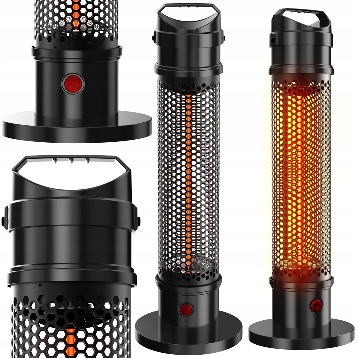 GRZEJNIK ELEKTRYCZNY NA PODCZERWIEŃ PROMIENNIK CIEPŁA LAMPA GRZEWCZA 1200W średniofalowe 1200 W
