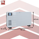 Grzejnik Elektryczny Konwektorowy KAMINER 2300W Energooszczędny WiFi Pilot 70 mm 43 mm grzewcza biały