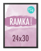 Ramka na zdjęcia 24x30 Ramka 24x30 Ramki na zdjęcie czarna MDF czarne Drewniana oprawa fotografii, dekoracja ścienna