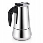 Kawiarka do parzenia kawy stalowa zaparzacz 450 ml czajnik dzbanek kamille na indukcję, moka, espresso, 9 filiżanek