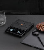 Waga kuchenna domowa precyzyjna elektroniczna 3kg kawy wyświetlacz do odmierzania składników, tarowanie, timer, pomiar