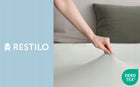 Restilo Prześcieradło jersey z gumką 100% bawełniane czesane 90x200 szare na materac do 28 cm, certyfikat oeko-tex