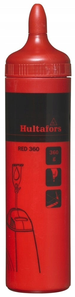 Hultafors kreda do sznurka traserskiego czerwona 360g proszek traserski do wyznaczania i znakowania linii budowlanych