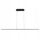 Lampa sufitowa wisząca 120cm 4000K LED ŻYRANDOL czarny Mocne jasne światło oświetlenie do salonu, nowoczesna oprawa