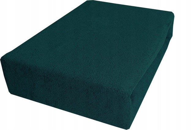 Prześcieradło Frotte Figaro 160x200 z gumką grube białe na materac do łóżka sypialnianego