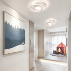 Lampa sufitowa LED plafon pierścień żyrandol biała nowoczesna do salonu 42W 4500K gwintu biały