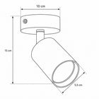 Lampa sufitowa 1x GU10 Żyrandol Kinkiet Reflektor Beżowa Kaszmir oprawa punktowa metalowa złota do oświetlenia wnętrz