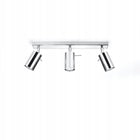 Plafon ring 3 chrom SL.0729 Sollux Lighting oprawa sufitowa GU10, potrójna, szerokość 45 cm, do salonu