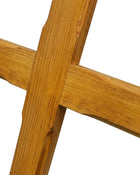Krzyż na cmentarz drewniany jasny 170cm x 51cm nagrobny, grobowy, symbol pamięci dla zmarłych