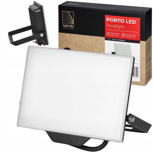Halogen naświetlacz LED 50W 4000lm bezramkowy lampa zewnętrzna 4000K IP65 reflektor ogrodowy neutralna biel do oświetlenia posesji
