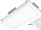 Panel LED natynkowy plafon sufitowy 30 x 60 cm 36W lampa sufitowa ledowa oprawa oświetleniowa biała, zintegrowane