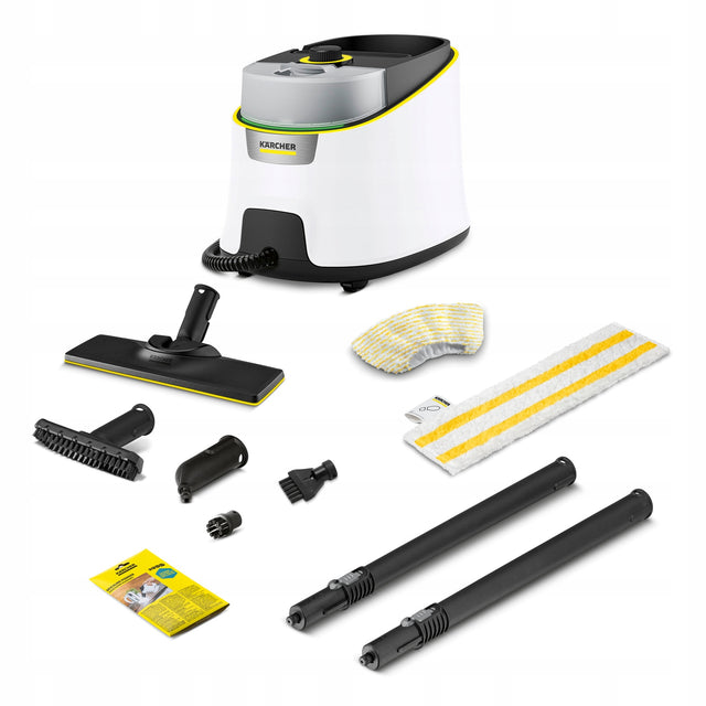 Karcher SC 4 Deluxe Parownica Mop Parowy 1500 w 1.513-460.0 myjka parowa do podłóg, ciśnienie 4 bar, zbiornik 1,3 l, nagrzewanie 3 min