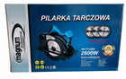 Pilarka tarczowa ręczna z laserem piła przecinarka + 3 tarcze mocna 2800W elektryczna, zasilanie sieciowe, głębokość