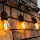 Girlanda Świetlna Ogrodowa Zewnętrzna 20m 20x Żarówka E27 LED Wodoszczelna łańcuch dekoracyjny na taras i balkon