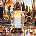 Wkład do zniczy olejowo-parafinowy MM 7 6 dób 12 sztuk świeca cmentarna do lampionu nagrobnego, wysokość 11 cm