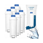 6x Filtr do ekspresu Delonghi wkład/zamiennik Wessper AquaLunga uzdatnianie wody, 6 sztuk