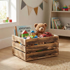 Skrzynka drewniana pojemnik pudełko prezent organizer 40X30CM producent 30 cm 40 cm 24 cm beżowy, brązowy uniwersalne