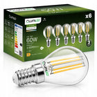 6x Żarówka LED E14 Kulka P45 7W = 60W 806lm 4000K Neutralna 360° filament źródło światła do lamp stołowych, kinkietów i