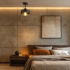 Lampa sufitowa LED Wisząca plafon żyrandol loft edison LED E27 cooper czarna metalowa oprawa oświetleniowa, 1 punkt