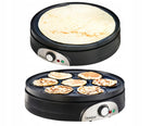 Naleśnikarka dwustronna 2w1 Naleśniki i Pancake Termostat transa xxxl 1500W Elektryczna patelnia do placków, powłoka