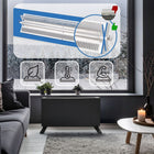 Grzejnik elektryczny konwektorowy EBERG DEXO 2000W WiFi termostat LED pilot 750 mm 430 mm grzewcza czarny