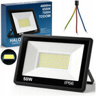 Halogen LED 50W naświetlacz slim zewnętrzny roboczy oszczędny do magazynu reflektor budowlany 5000 lm 6000K IP66 zimne