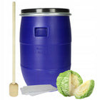 Beczka plastikowa do kiszenia kapusty 60l tłuczek worek zestaw do kiszenia pojemnik fermentacyjny na ogórki i warzywa