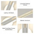 Lampa LED kinkiet ścienny biała nowoczesna salonu korytarz 4500K 24W 60cm oprawa do sypialni i przedpokoju, metalowa, 2
