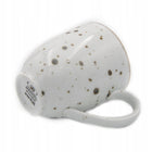 Alumina Bogucice Cottage White Kubek 400 ml porcelanowy do kawy i herbaty, w kropki, można myć w zmywarce