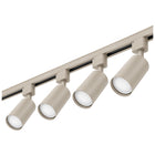 Zestaw Szynowy Szynoprzewód Szyna 2m + 4x Lampa GU10 LED beżowy system sufitowy, oprawy punktowe do oświetlenia wnętrz