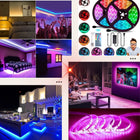Taśma LED RGB 10m Ledy 5050 Listwa 230v 12v kolorowa na pilota + aplikacja pasek świetlny do wnętrz, oświetlenie