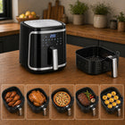 Frytkownica Beztłuszczowa XXL Aigostar Cube Air Fryer 1900W 7l czarny