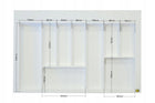 Wkład organizer na sztućce do szuflady blum 80 / 45cm 716x425 antracyt tacka kuchenna, pojemnik z tworzywa, 9