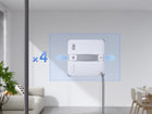 Robot do mycia okien do szyb Ecovacs Winbot Mini 2 biały automatyczna myjka powierzchni szklanych, wydajność do 50 m²