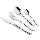 Komplet sztućce 6 osób Zestaw Srebrne stalowe Nierdzewne Tadar Leros 24 el łyżki, noże, widelce i łyżeczki, do
