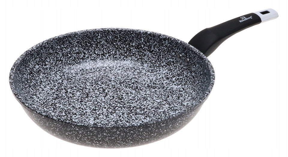 Patelnia Ceramiczna granitowa 28cm indukcja GAZ 8636 do smażenia, kuchenka elektryczna, nienagrzewające się uchwyty