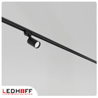 Oświetlenie Szynowe Listwa 3m Reflektor Lampa 5x GU10 Szynoprzewód 3x 1m system sufitowy czarny oprawy na żarówki bez