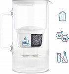 Szklany dzbanek filtrujący Wessper D2 Borosilicate 3l biały + 2x filtr