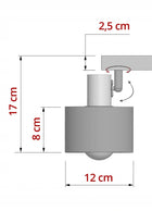 Regulowana lampa wisząca szałwia złota 486 EG3 LED ruchoma do sypialni domu żyrandol metalowy 3-punktowy, oprawa na