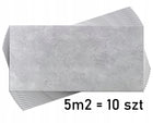 Panele ścienne Beton architektoniczny tynk 100x50cm 0,5m2 6914XL - 10 szt. dekoracyjna okładzina z tworzywa, szara